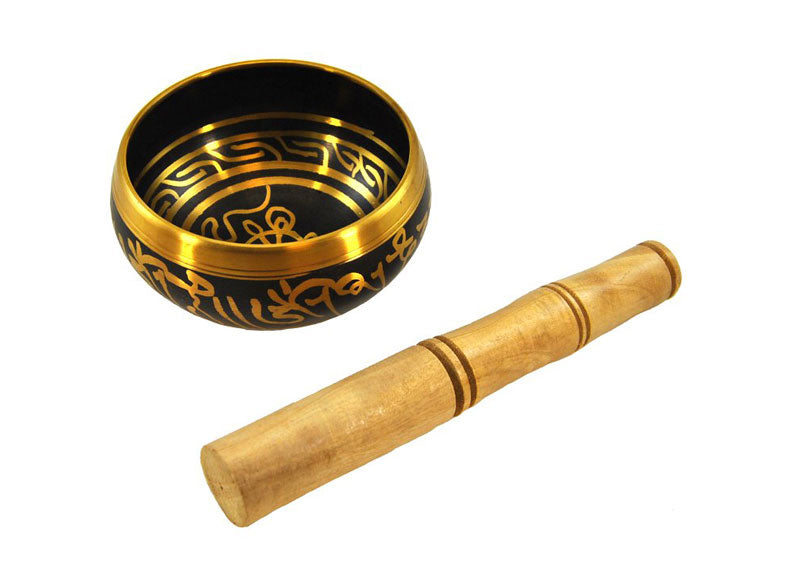 Bol chantant tibetain en bronze petit modele (300 a 400 g)