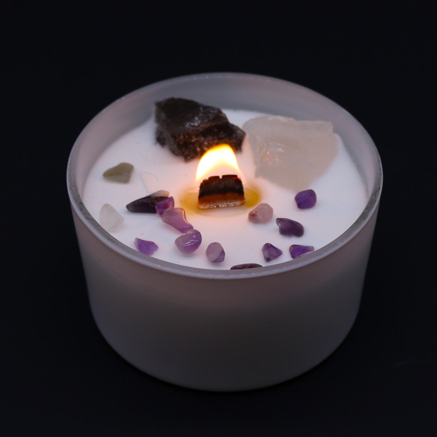 Bougie Chakra de Cristal - Chakra de la Couronne