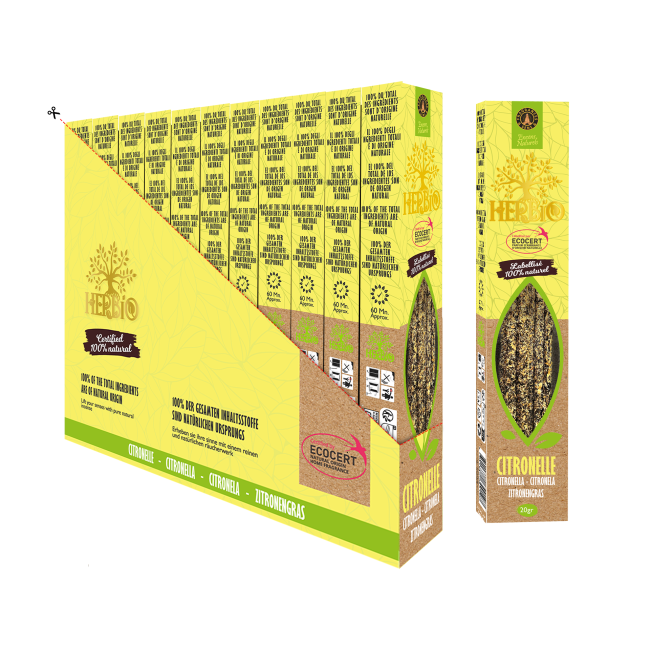 Encens Smudge Ecocert Herbio Citronnelle 20g