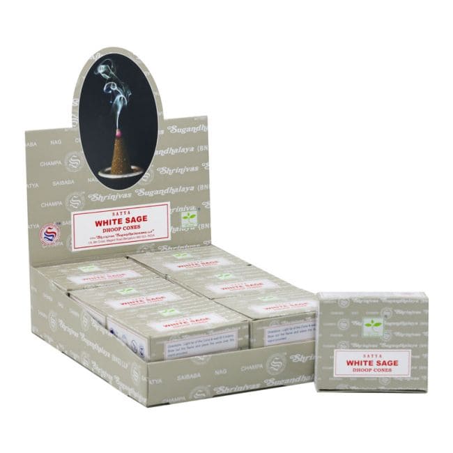 Encens Satya Sauge Blanche – Cônes Purification & Clarté