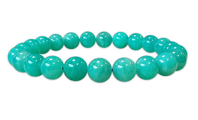 Bracelet Amazonite Perou A perles 8mm