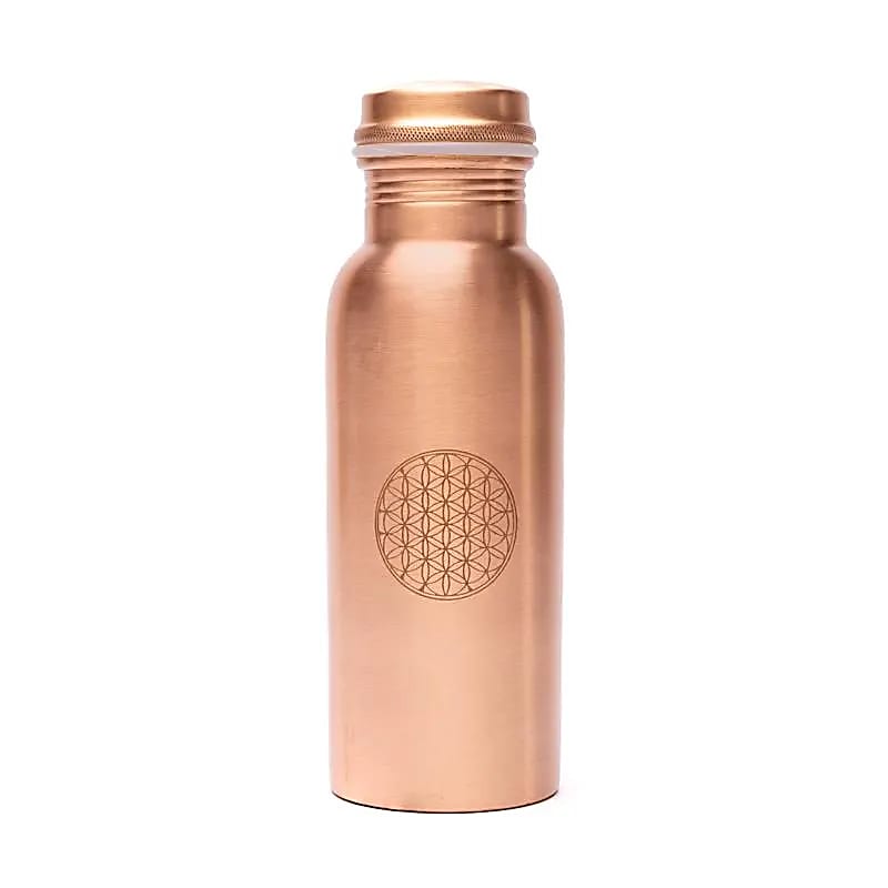 Bouteille en cuivre Fleur de Vie imprimée 750ml