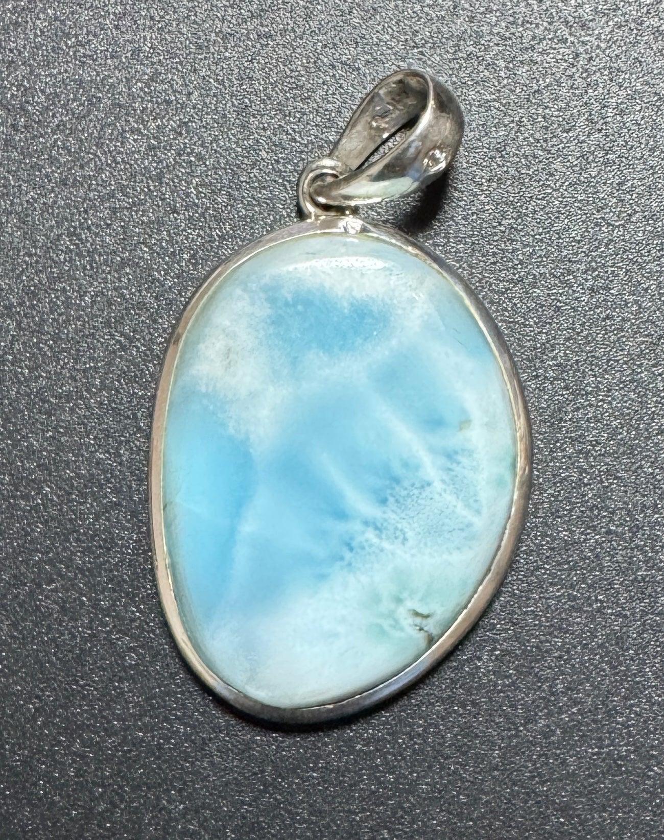 Pendentif en Argent 925 Larimar AA | 3x2,2 cm - 9,2g | Aromas Sacré