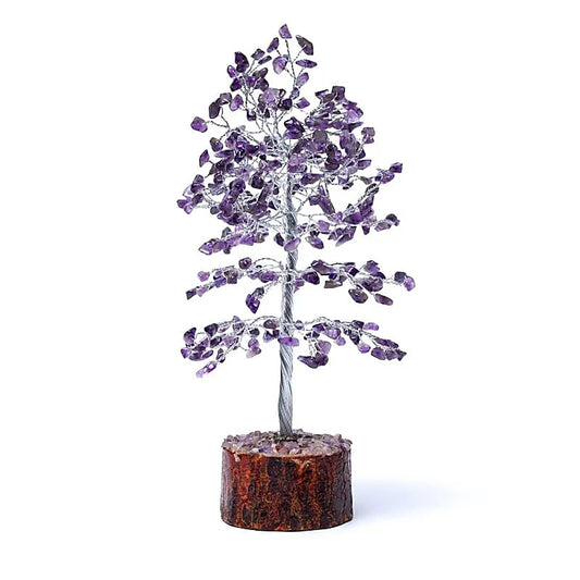 Arbre de pierres précieuses Améthyste 23 cm