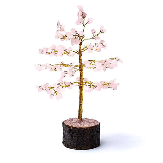 Arbre de Vie en Quartz Rose 18 cm