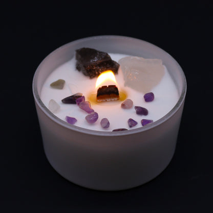 Bougie Chakra de Cristal - Chakra de la Couronne
