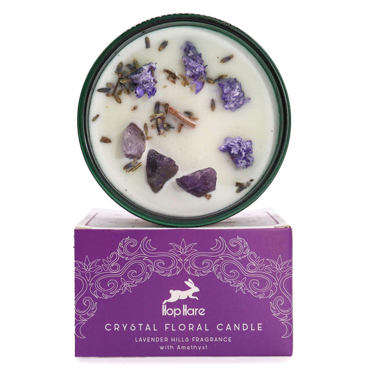 Bougie Magique en Cristal avec Fleurs et Gemmes de Hop Hare - La Lune