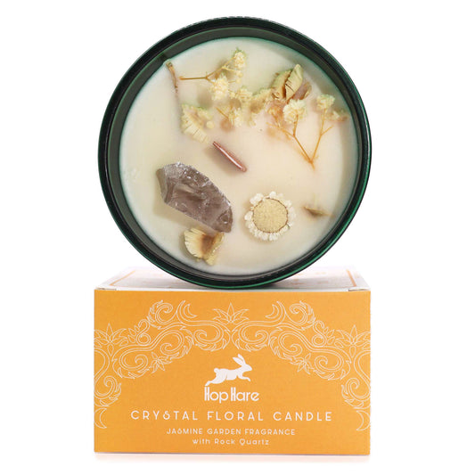 Bougie Magique en Cristal avec Fleurs et Gemmes de Hop Hare - Le Lion
