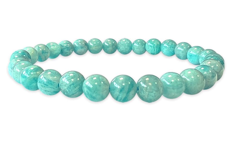 Bracelet Amazonite Perou A perles 8mm