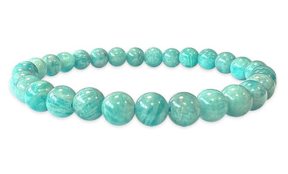 Bracelet Amazonite Perou A perles 8mm