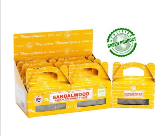 Encens Backflow Cônes Sandalwood