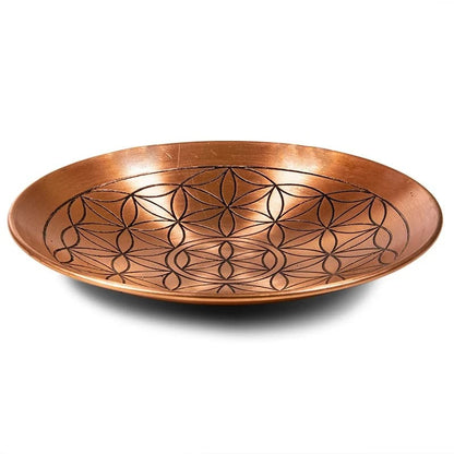 Assiette de Cuivre Fleur de Vie