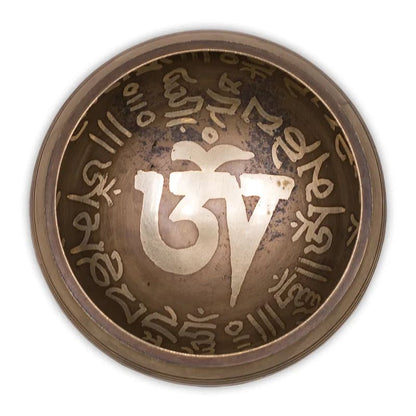 Bol chantant tibétain Om – Coffret cadeau noir