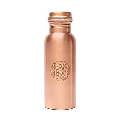 Bouteille en cuivre Fleur de Vie imprimée 750ml