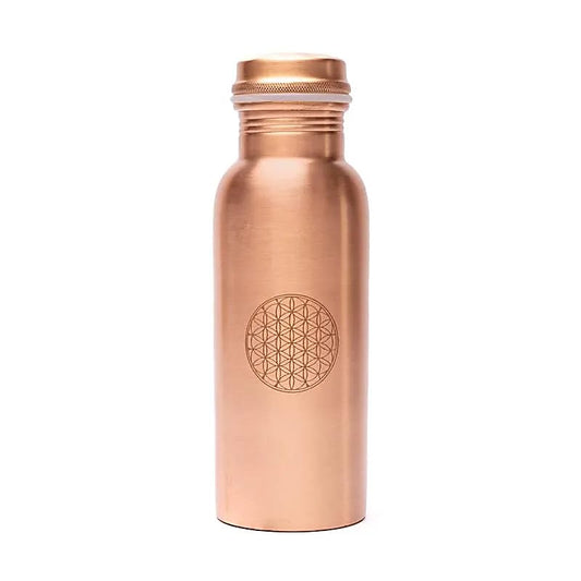 Bouteille en cuivre Fleur de Vie imprimée 750ml